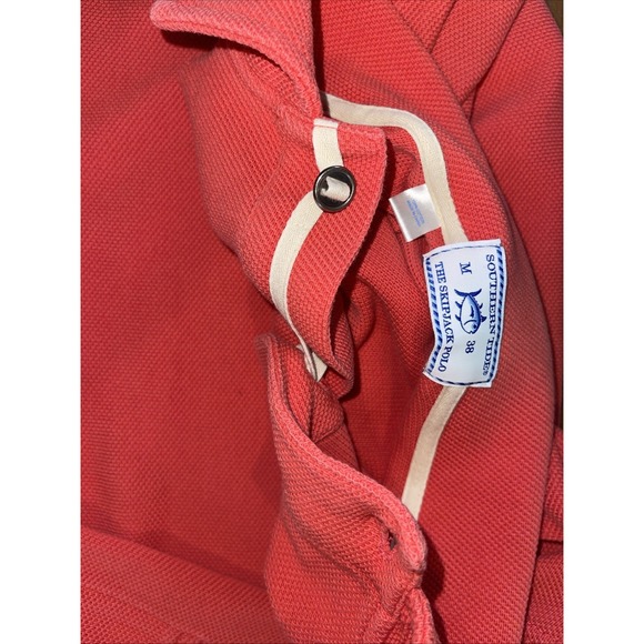 Southern Tide Thick Heavy Knit‎ Shirt Men M Skipjack Coral Long Sleeve - Picture 7 of 7